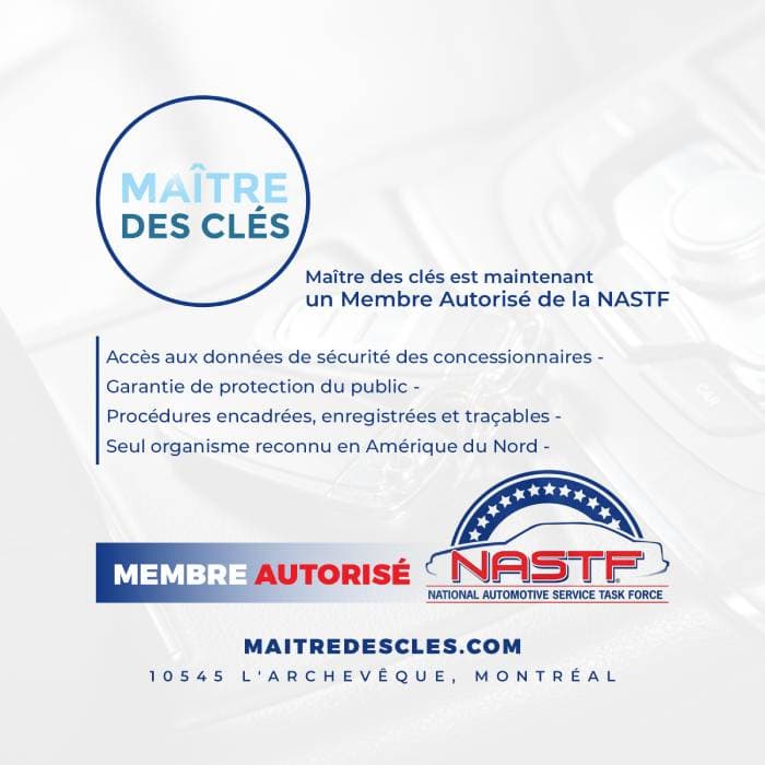 Maître des Clés — membre autorisé de la NASTF